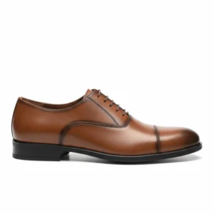 Soulier OrzaLux Orman 12 en cuir cannelle pour homme - Style Business