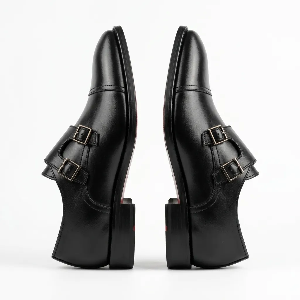 GENEVA _Chaussures Homme Monk Noir – Image 2