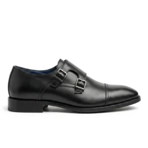 GENEVA _Chaussures Homme Monk Noir