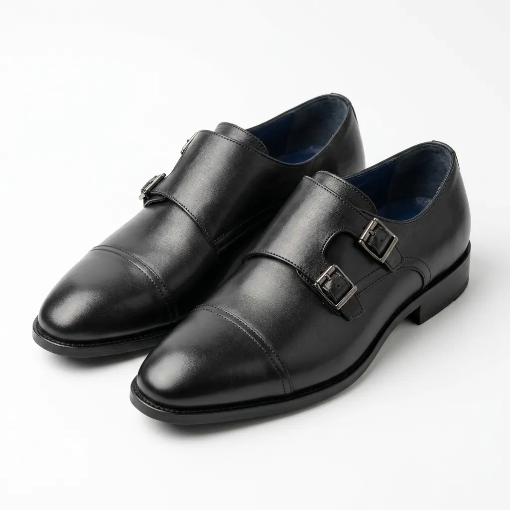 GENEVA _Chaussures Homme Monk Noir – Image 4