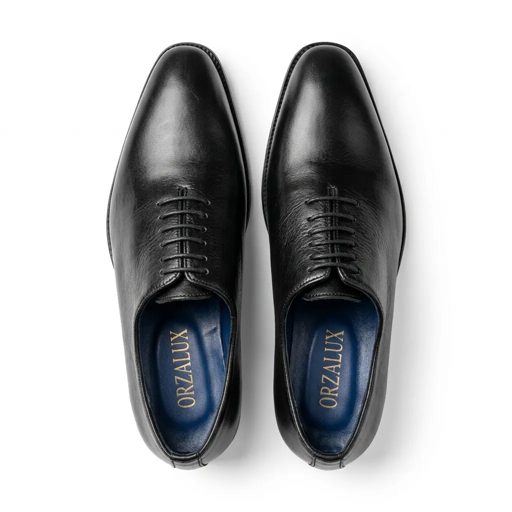 LYON: Richelieu Wholecut en cuir Noir – Image 6