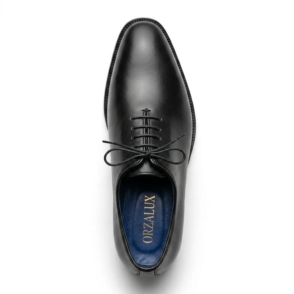 LYON: Richelieu Wholecut en cuir Noir – Image 7
