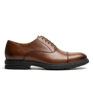 Silvan: Chaussures Homme Oxford (Richelieu) Cuir Cannelle