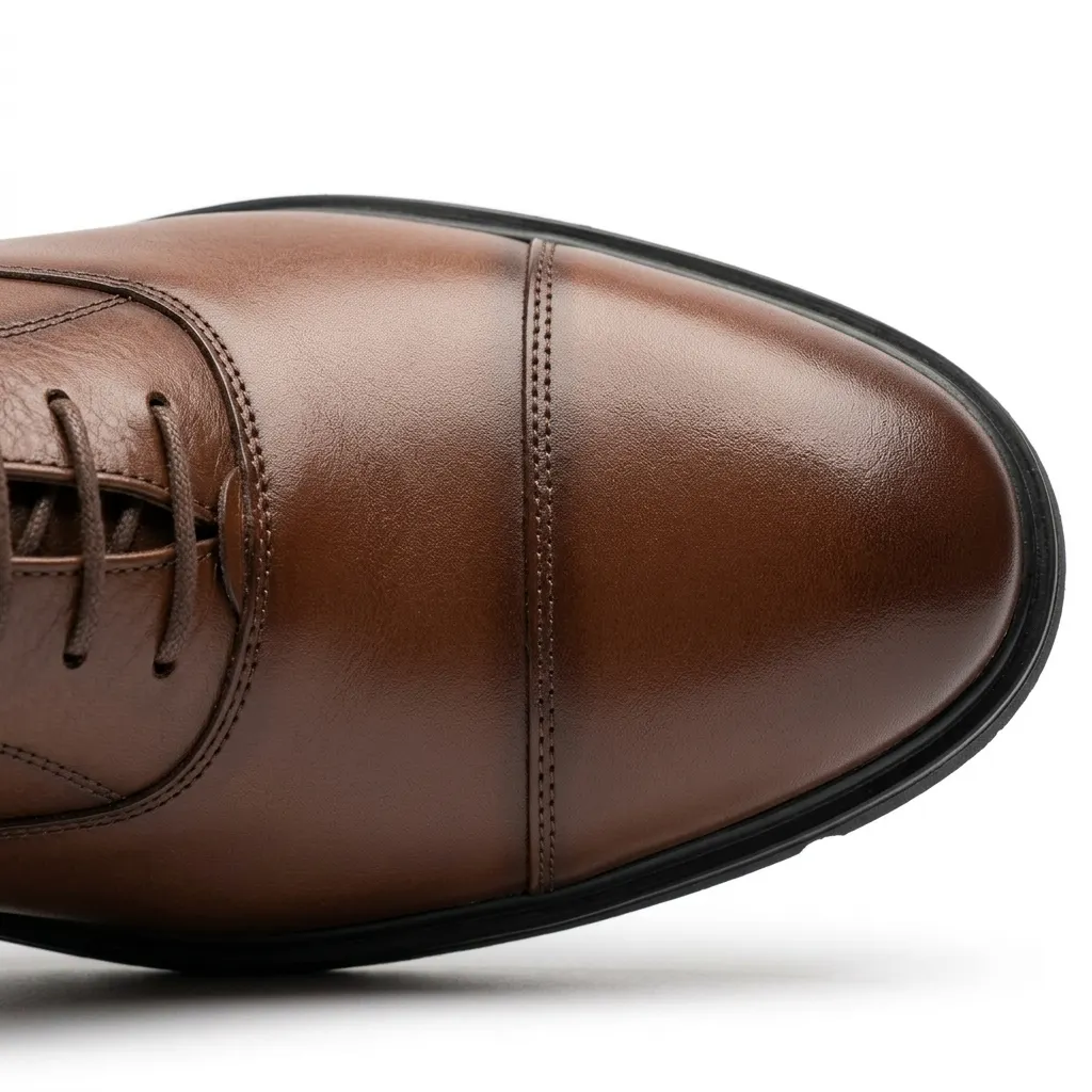 Silvan: Chaussures Homme Oxford (Richelieu) Cuir Cannelle – Image 3