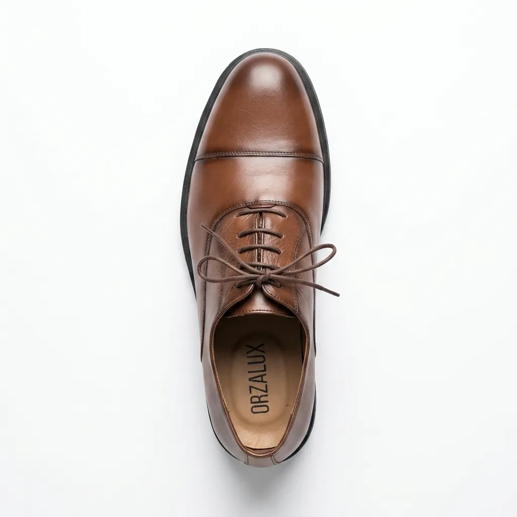 Silvan: Chaussures Homme Oxford (Richelieu) Cuir Cannelle – Image 4