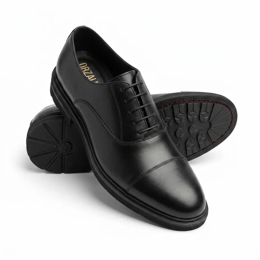 Silvan: Chaussures Homme Oxford (Richelieu) Noir – Image 3